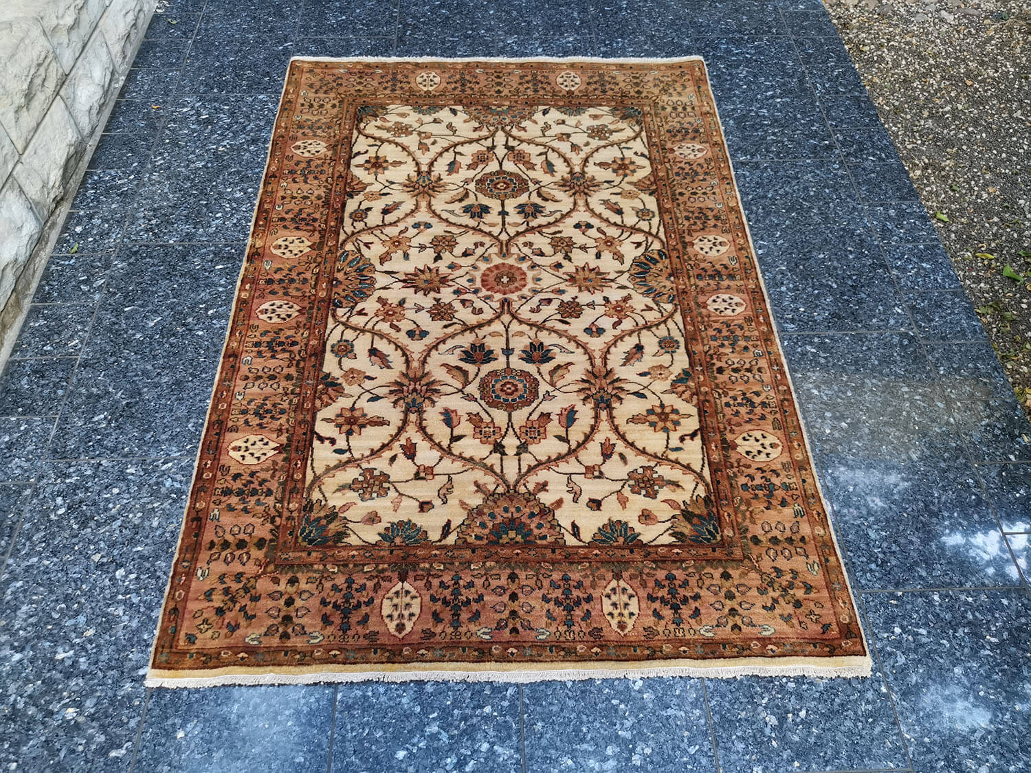 Samarkand Moghal 01 creme - pfirsich