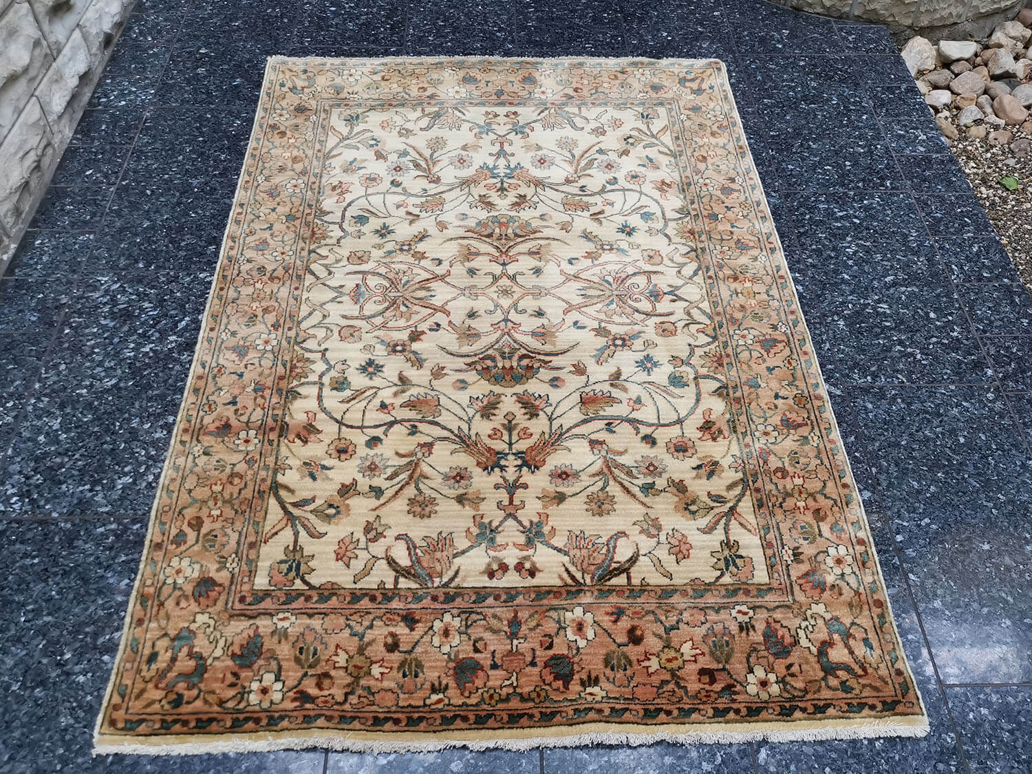 Samarkand Moghal 04 creme - pfirsich