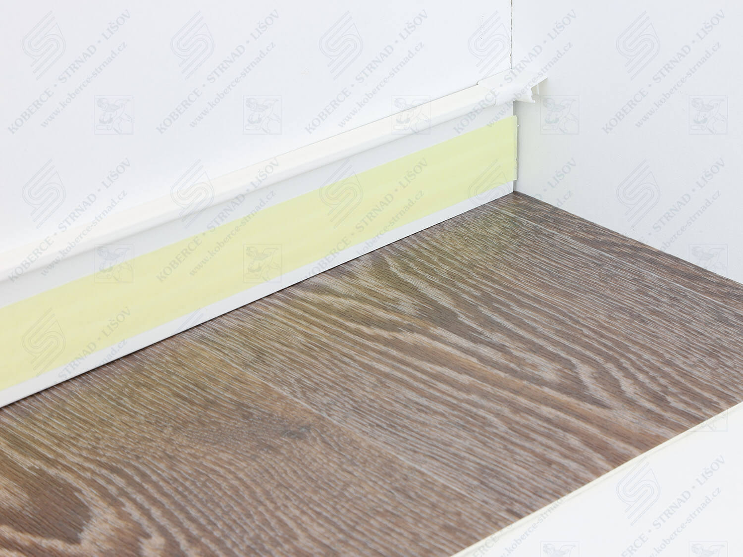 Kobercová lišta TL 55 bílá 117