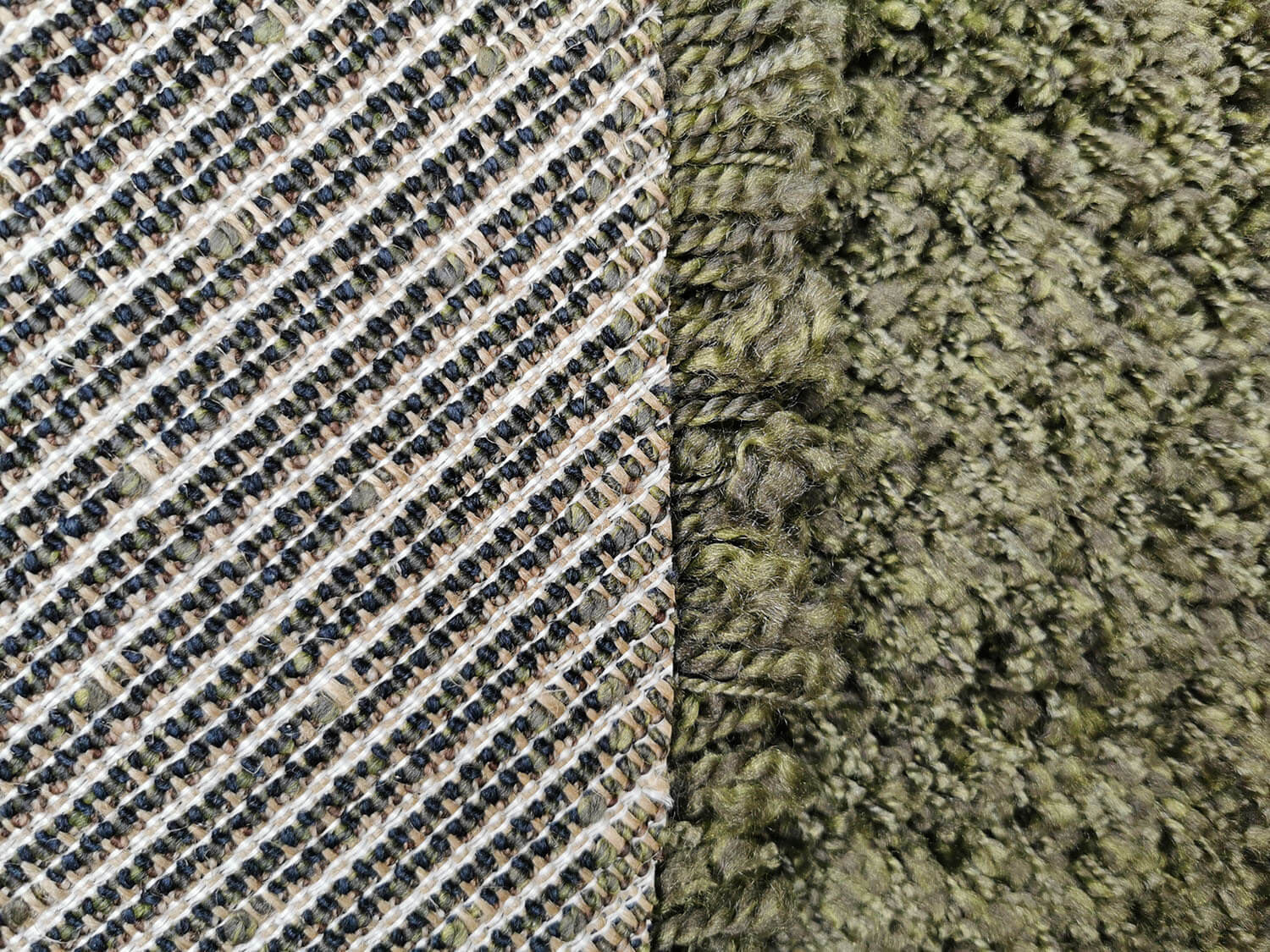 Luxury Shaggy 7001-440 olive dark kruh