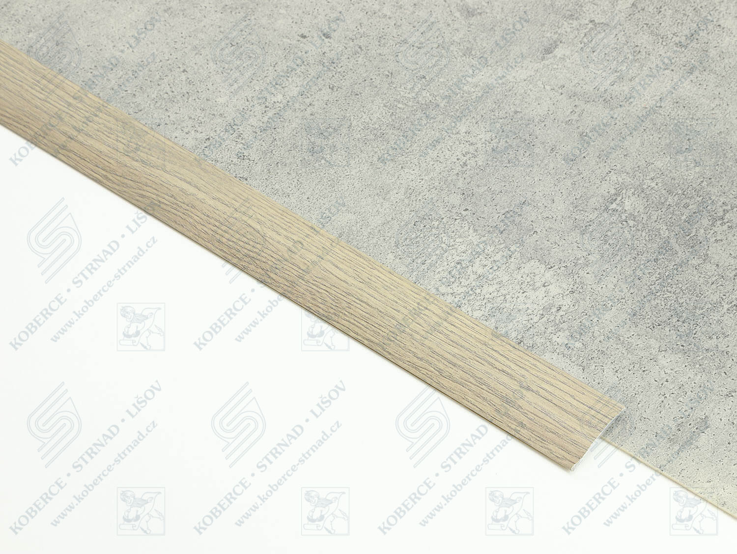 Oblouk 40 mm H62 Dub šedo-béžový přechodová lišta samolepící