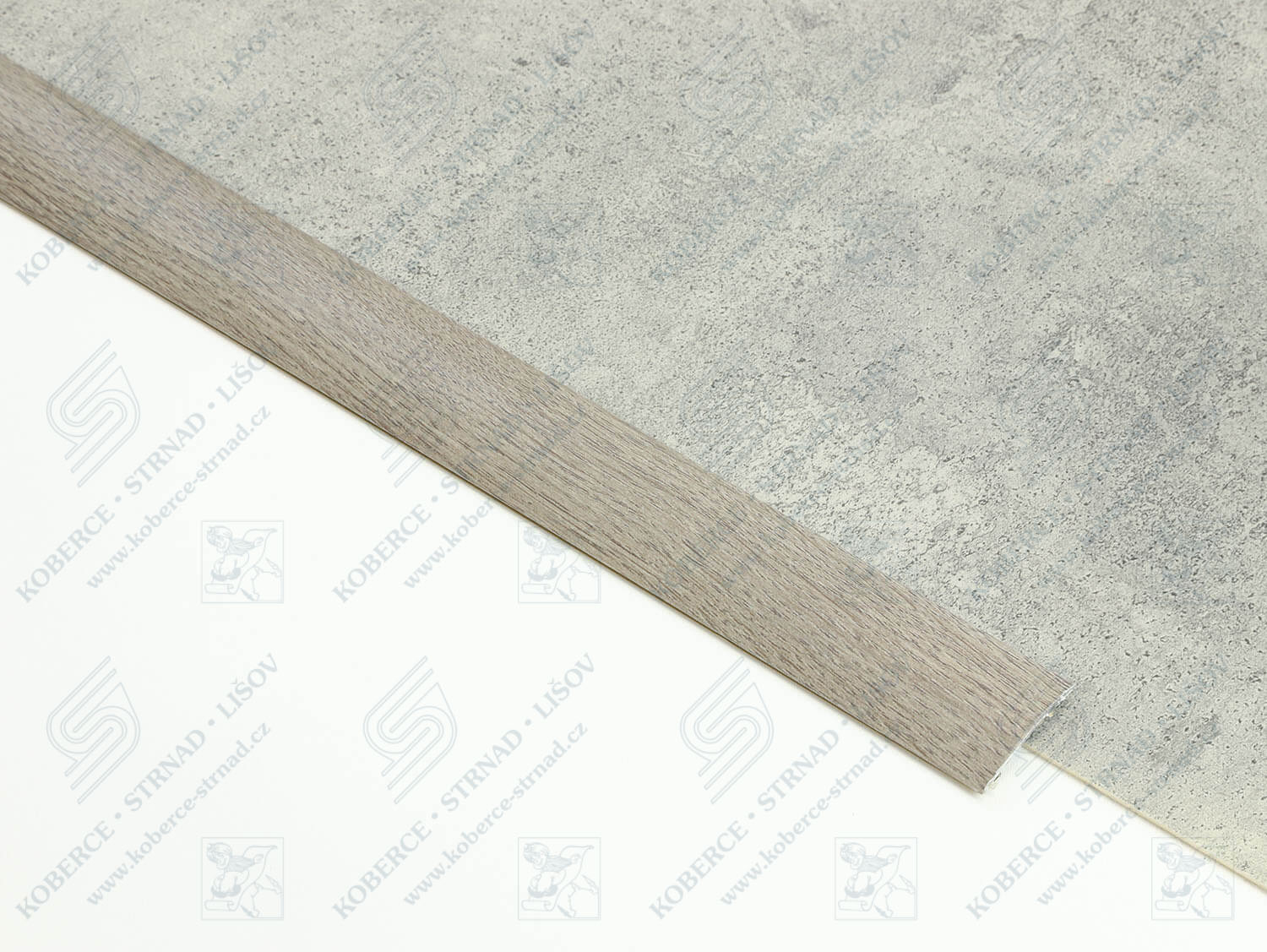 Oblouk 40 mm H61 Dub šedý přechodová lišta samolepící