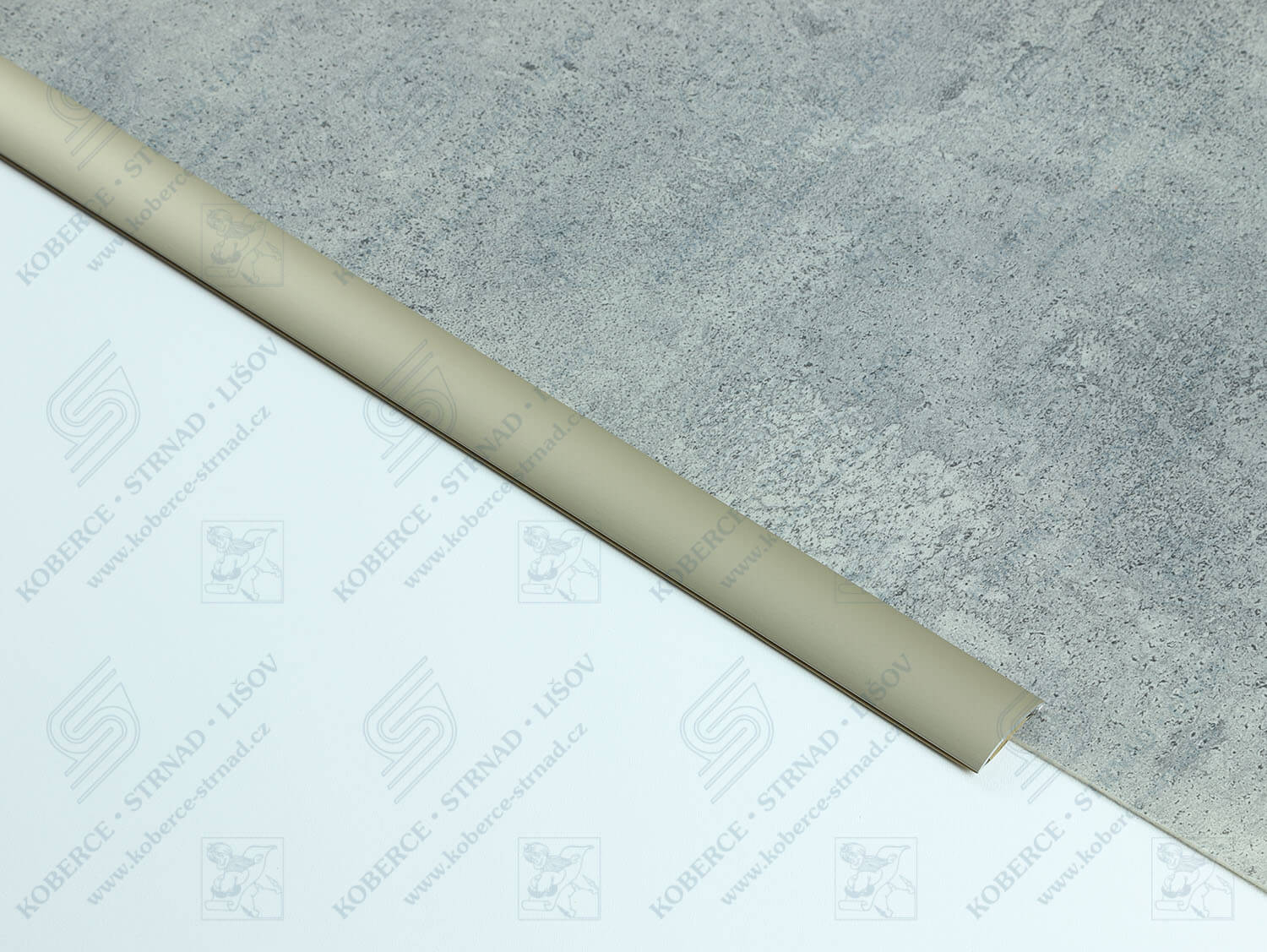 Oblouk 28 mm světlý bronz přechodová lišta samolepící