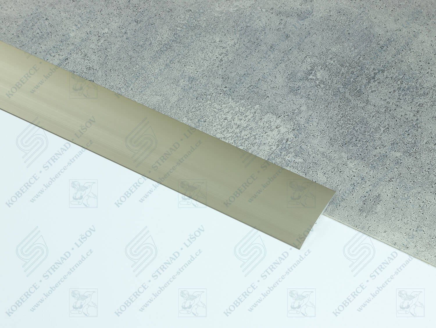 Oblouk 60 mm světlý bronz přechodová lišta samolepící 47804-1, 47806-5