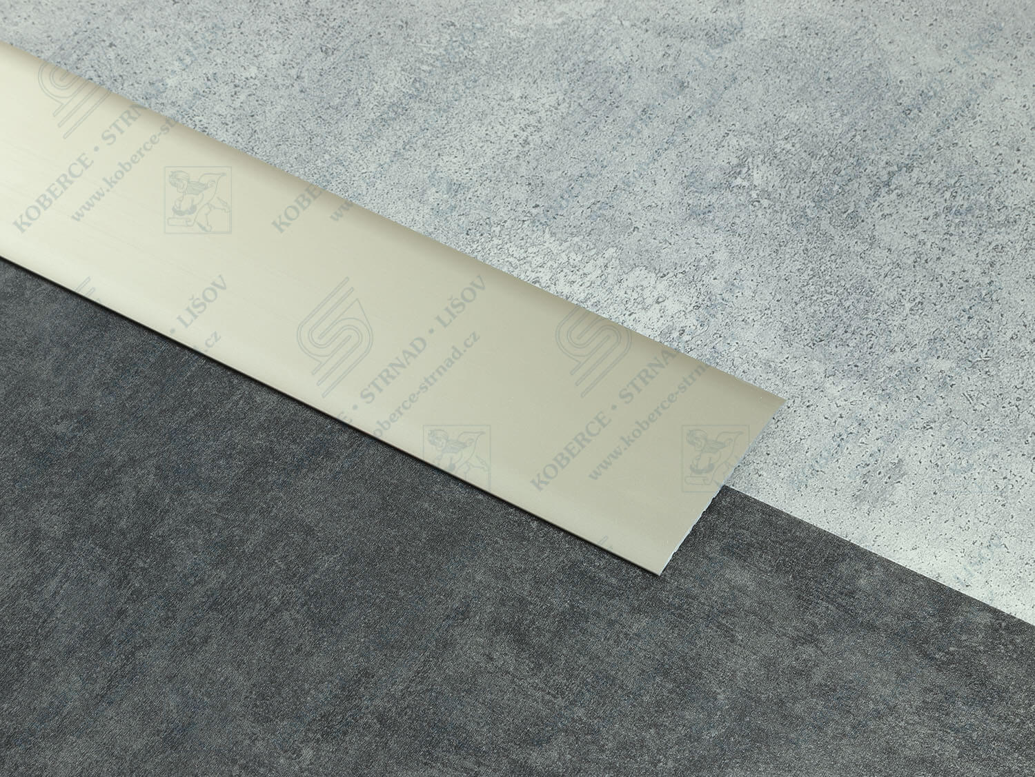 Oblouk 80 mm světlý bronz přechodová lišta samolepící