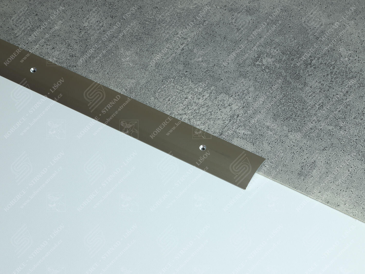 Oblouk 37 mm světlý bronz přechodová lišta vrtaná