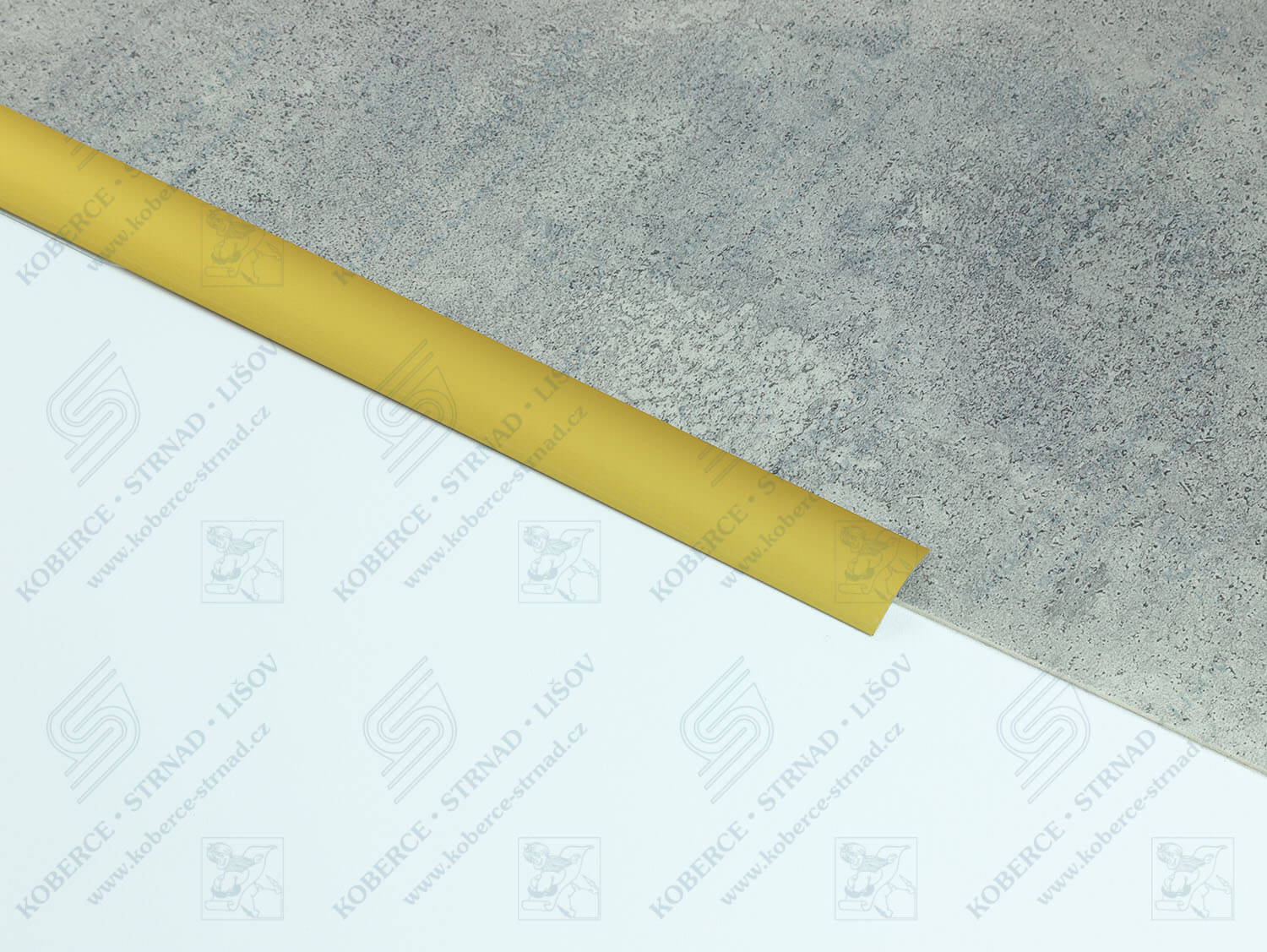 Oblouk 30 mm zlatá přechodová lišta samolepící