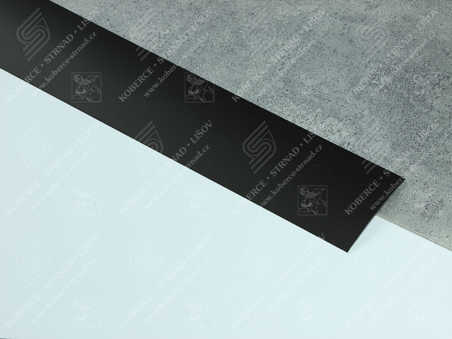 Oblouk 80 mm tmavý bronz Küberit přechodová lišta k přilepení