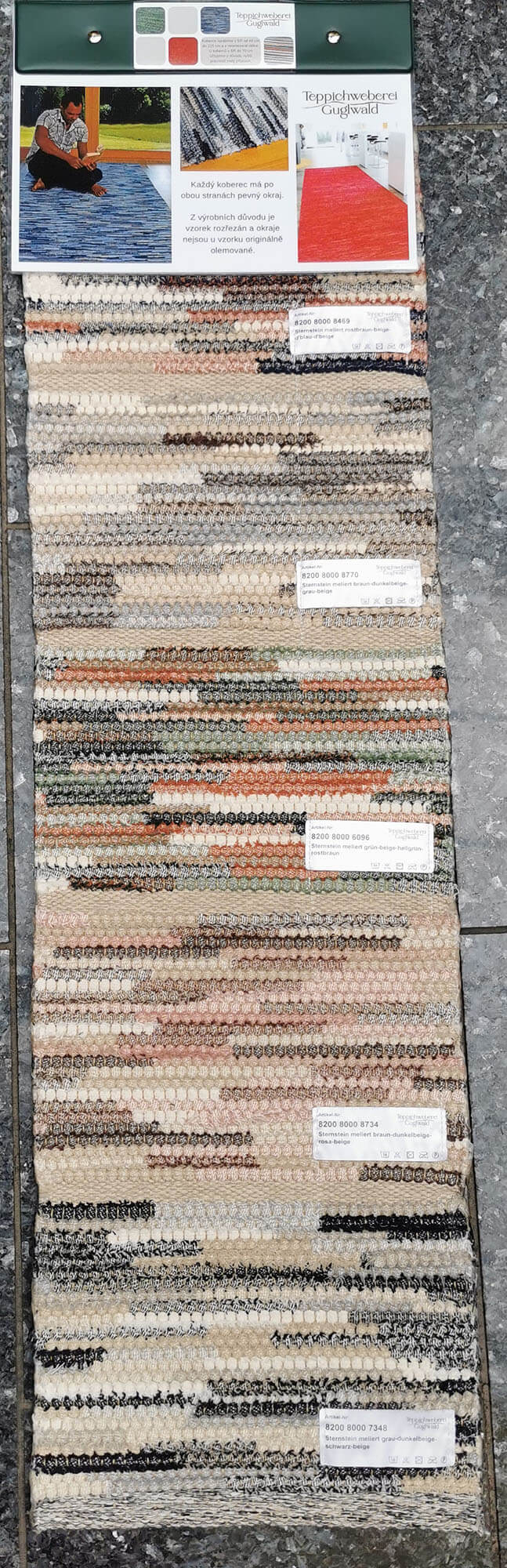 Sternstein meliert 7348 grau - dunkelbeige - schwarz - beige