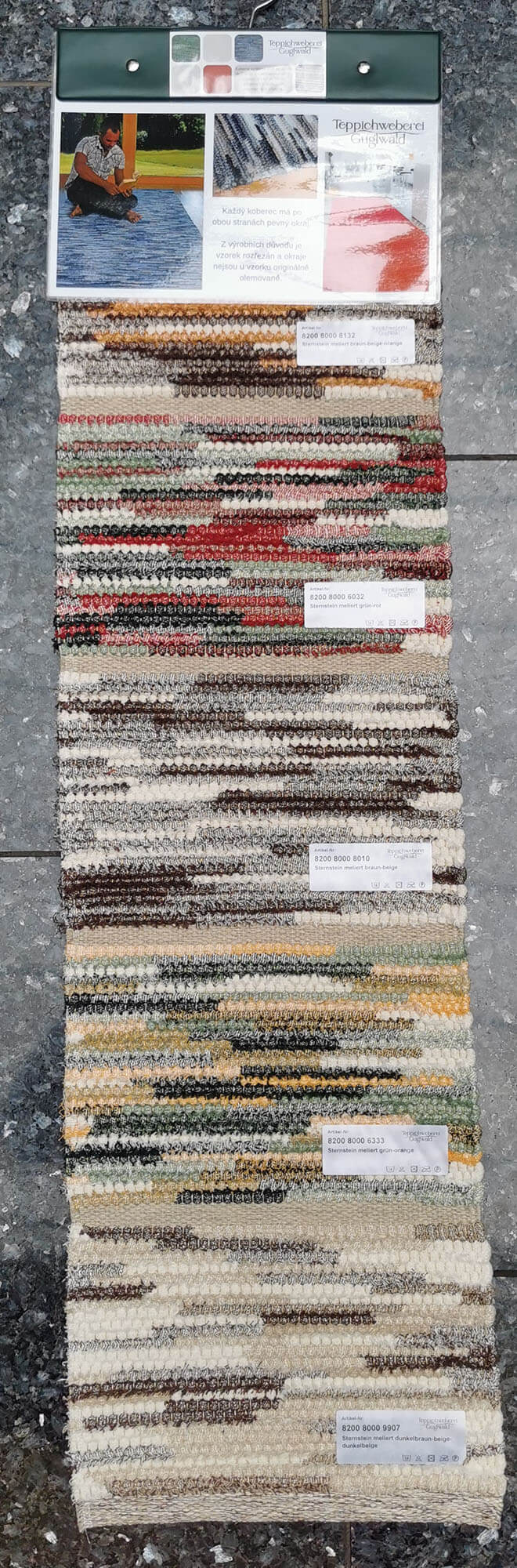 Sternstein meliert 7348 grau - dunkelbeige - schwarz - beige