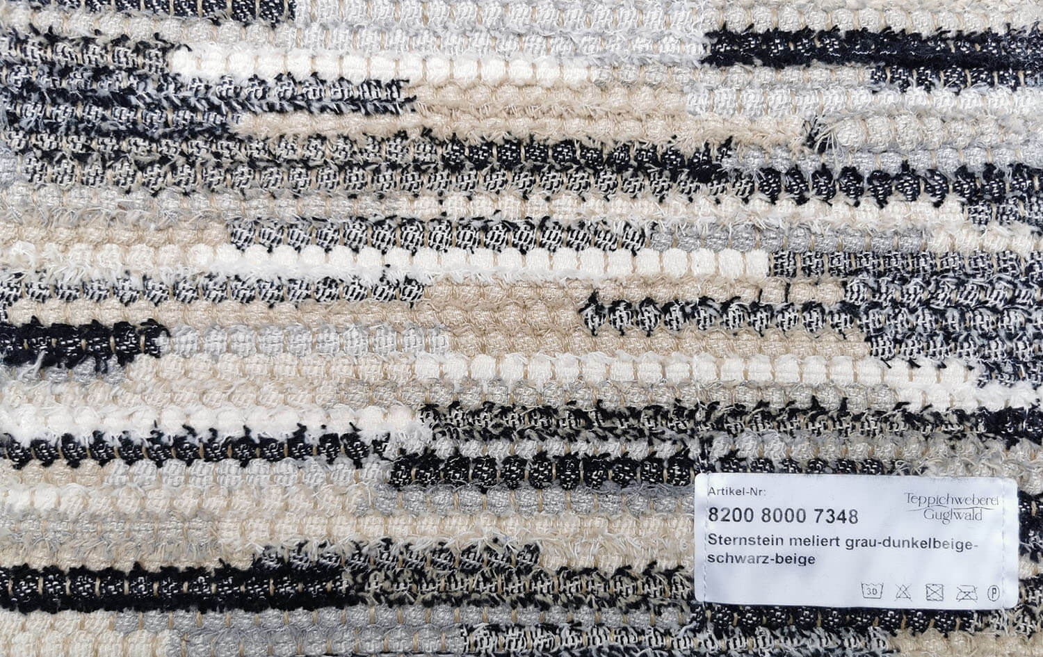 Sternstein meliert 7348 grau - dunkelbeige - schwarz - beige