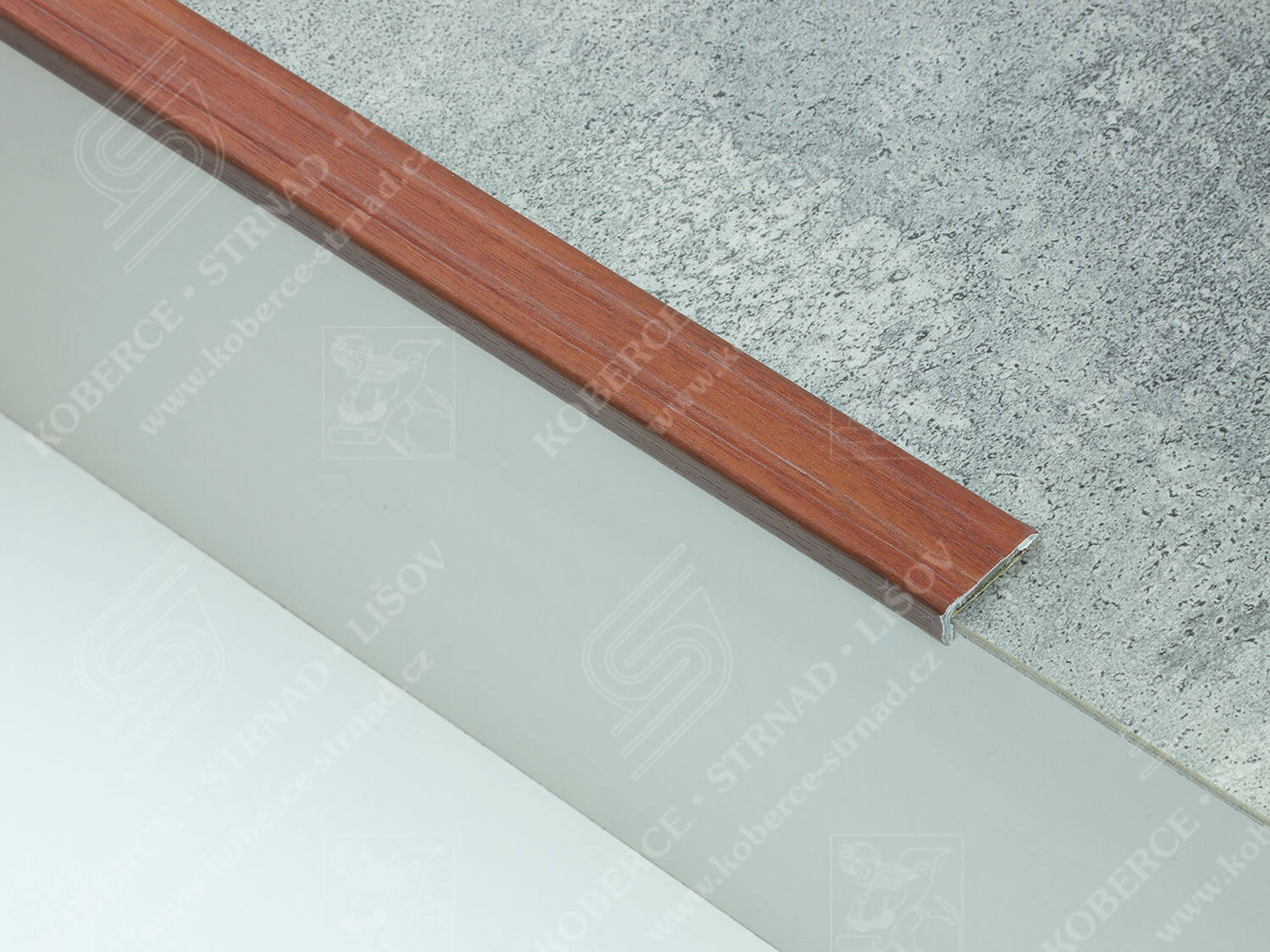 Schodová hrana 24,5x10 mm H80 merbau 21536805