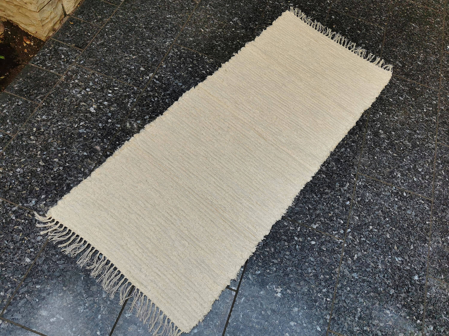 Předložka tkaná oboustranná přírodní