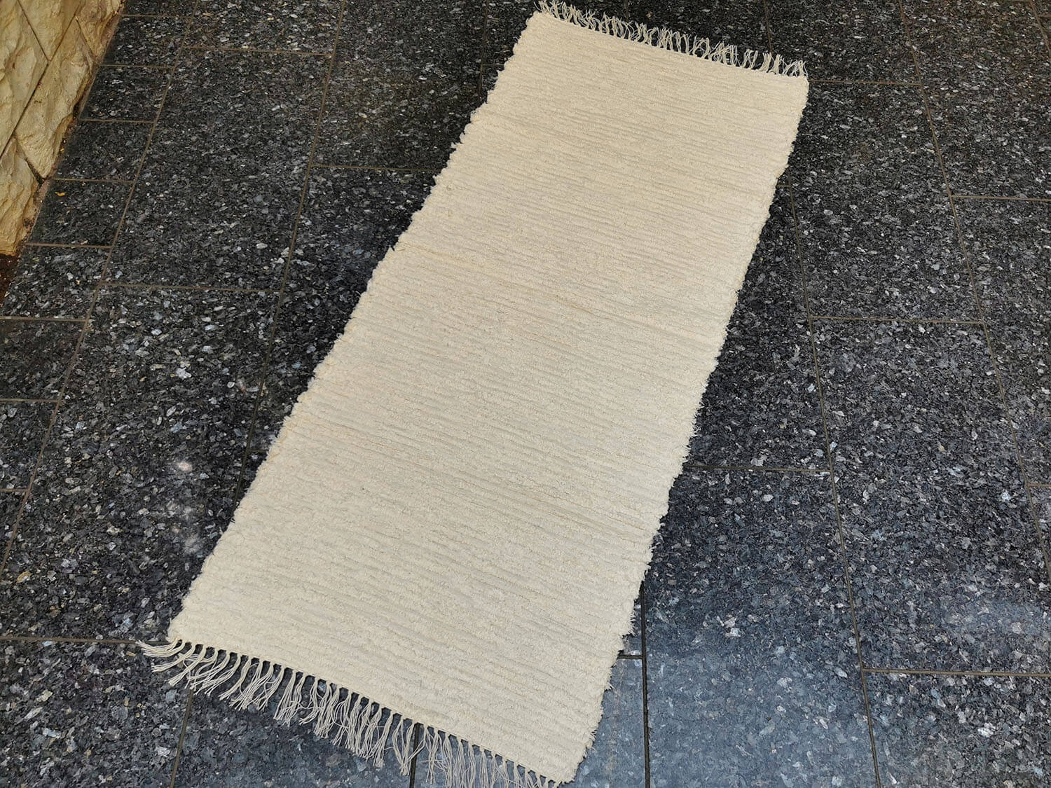 Předložka tkaná oboustranná přírodní