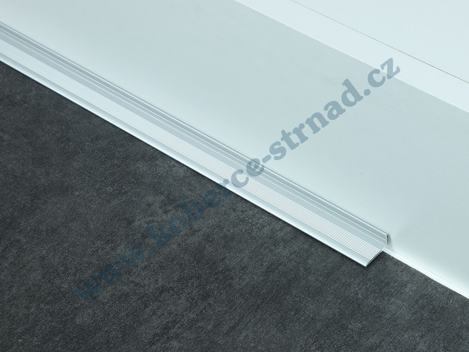 Soklová ALU portálová lišta stříbrná 41754-4