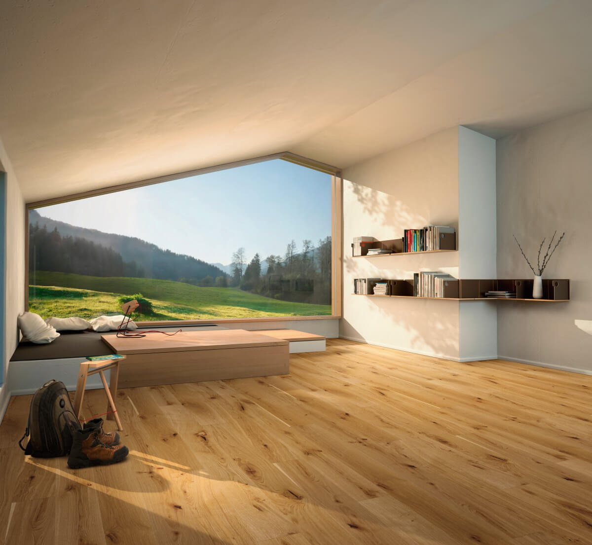 Basic 11-5 Dub, prkno, rustikal, matný lak, 1396114