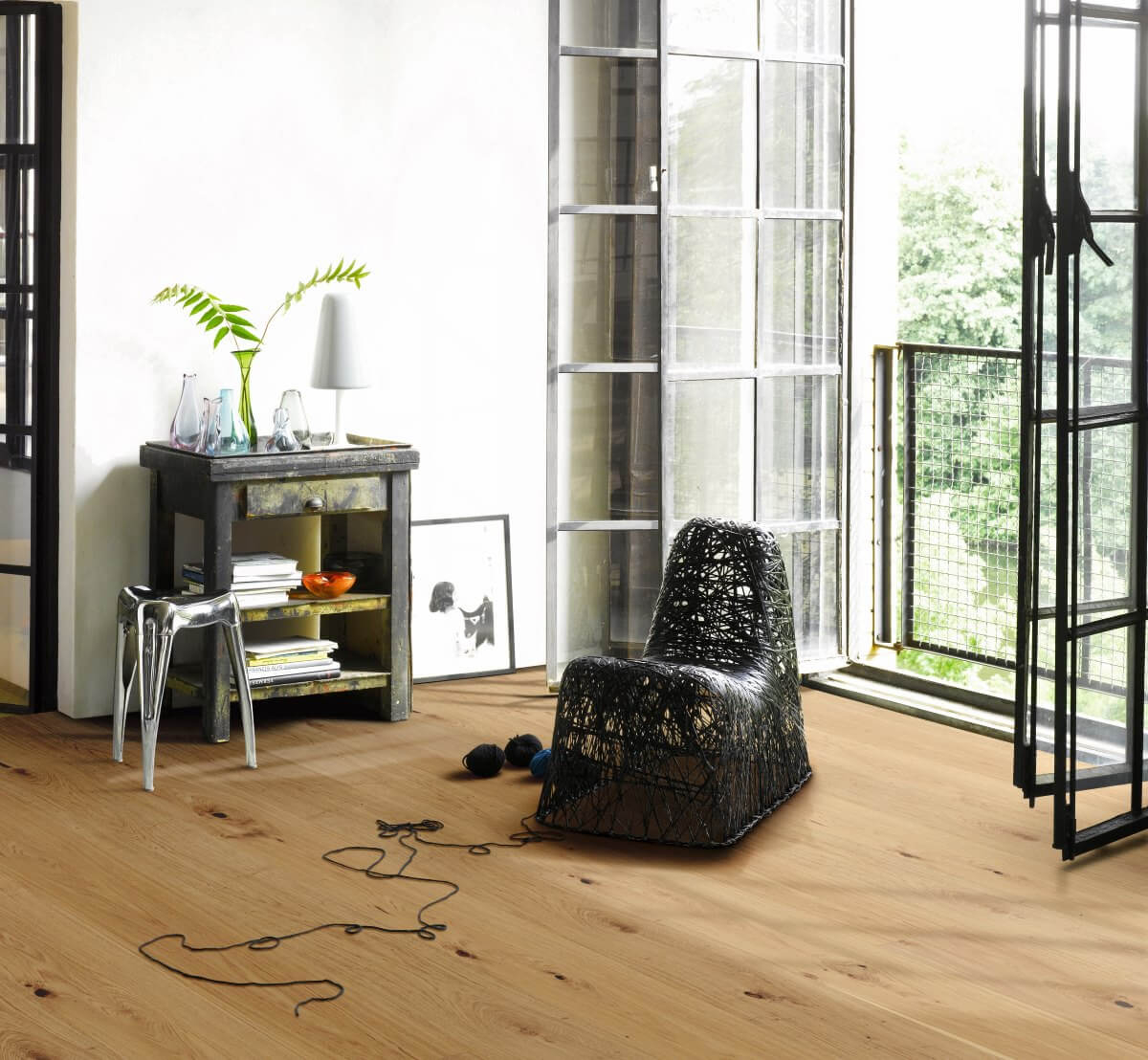 Basic 11-5 Dub kartáčovaný, velké prkno, rustikal, matný lak, 1697032