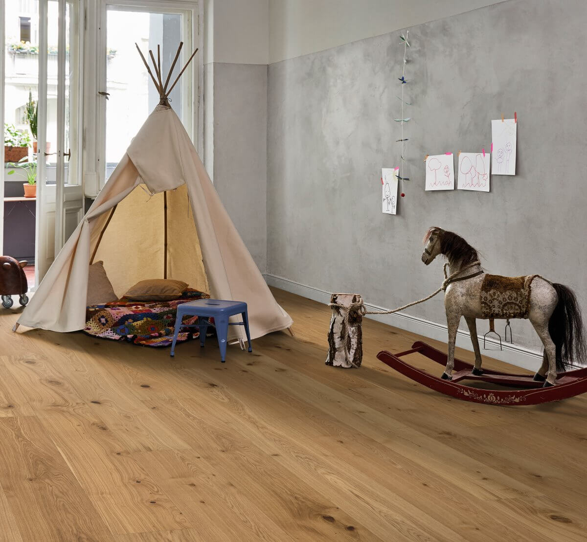 Basic 11-5 Dub velké prkno, rustikal, přírodní olej, 1643835