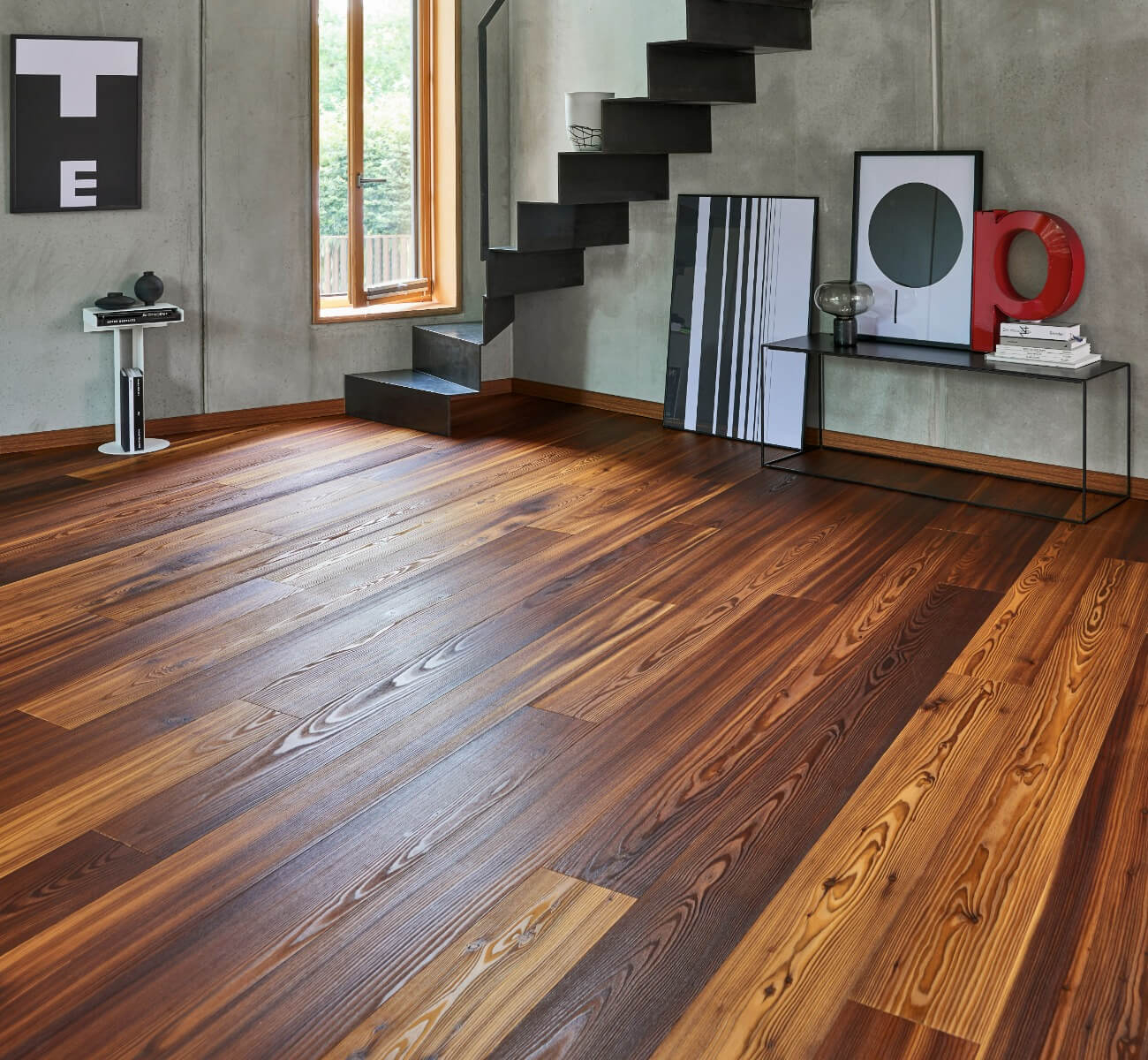 Classic 3060 Modřín kouřový Soft struktura, rustikal, prkno, olej, 1739904