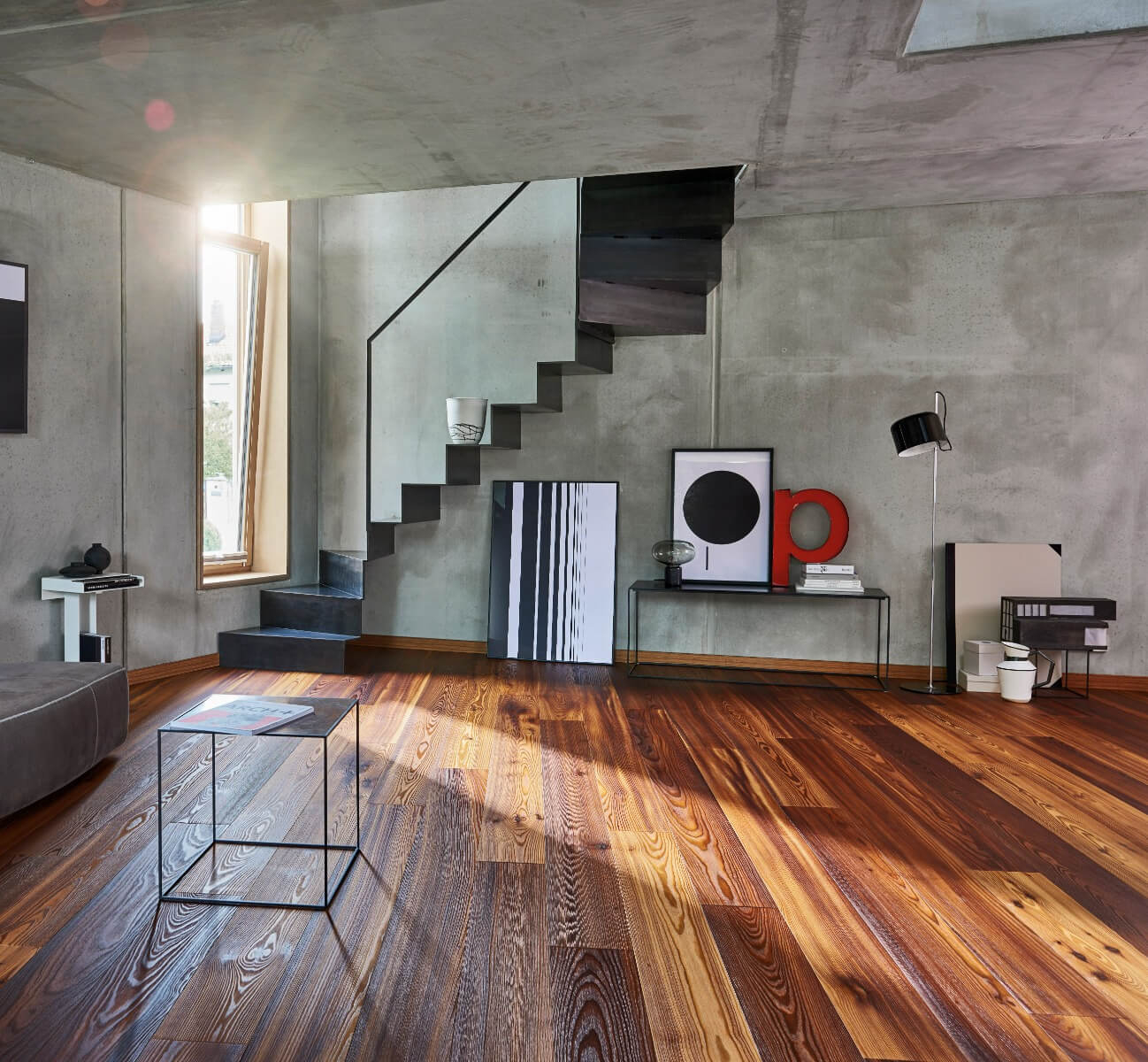 Classic 3060 Modřín kouřový Soft struktura, rustikal, prkno, olej, 1739904